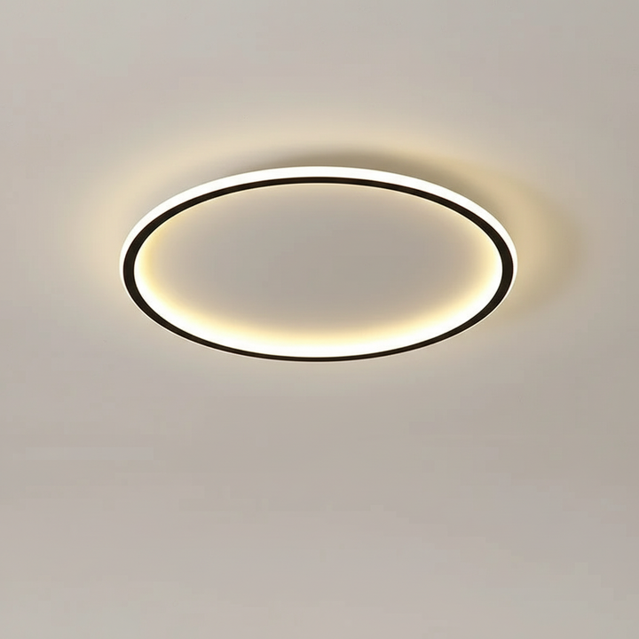 Stilvolle Innenbeleuchtung: Dimmbare LED Deckenleuchte, modern, für Wohnzimmer & Essbereich.