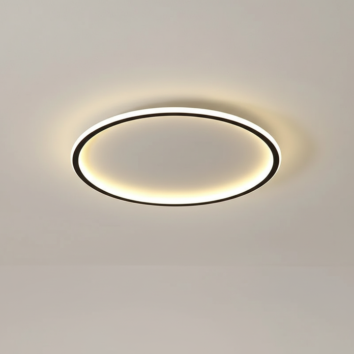 Dimmbare LED Deckenleuchte, modern, skandinavischer Stil, flexible Lichtgestaltung.