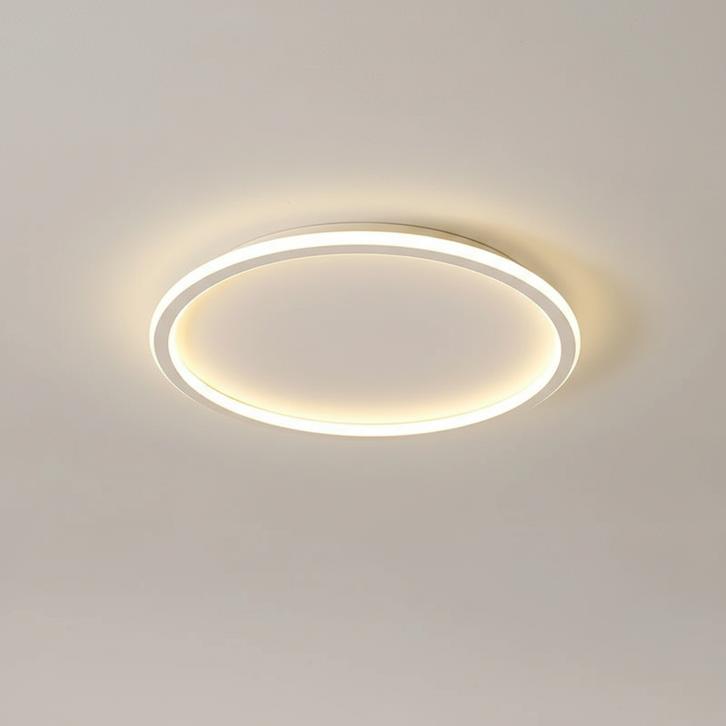 Energieeffiziente LED-Deckenlampe, dimmbar, modernes Design, ideal für stilvolle Beleuchtung.