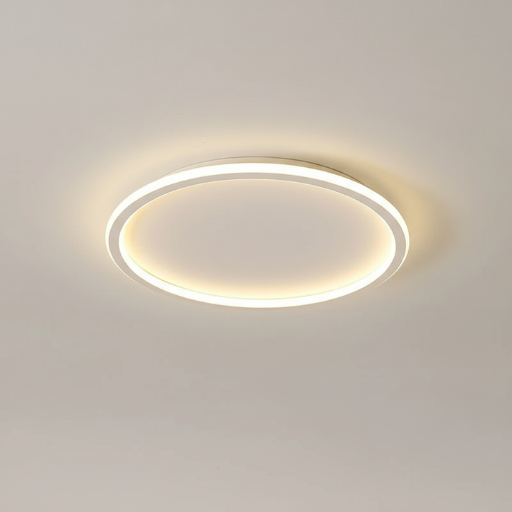 Energieeffiziente LED-Deckenlampe, dimmbar, modernes Design, ideal für stilvolle Beleuchtung.