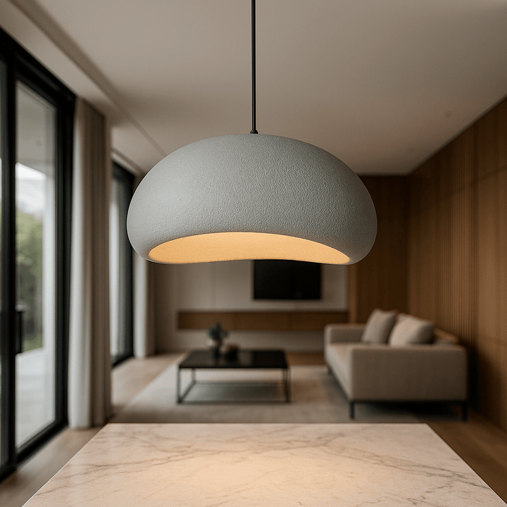 Dimmbare LED-Pendelleuchte, höhenverstellbar, schafft perfekte Atmosphäre im Wohnbereich.