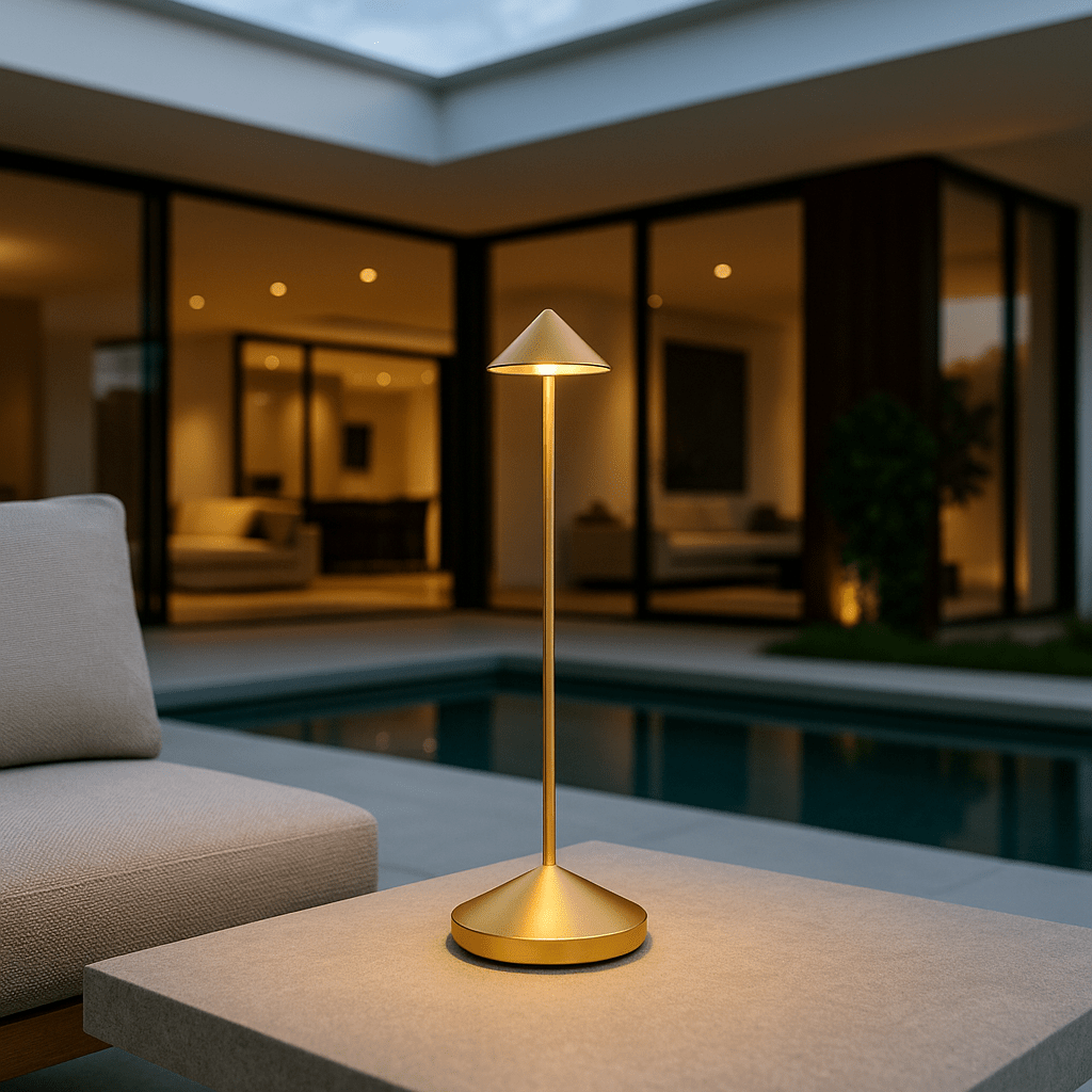LED-Leuchte mit nachhaltigem Design, perfekt für warmes Licht und ein gemütliches Ambiente.