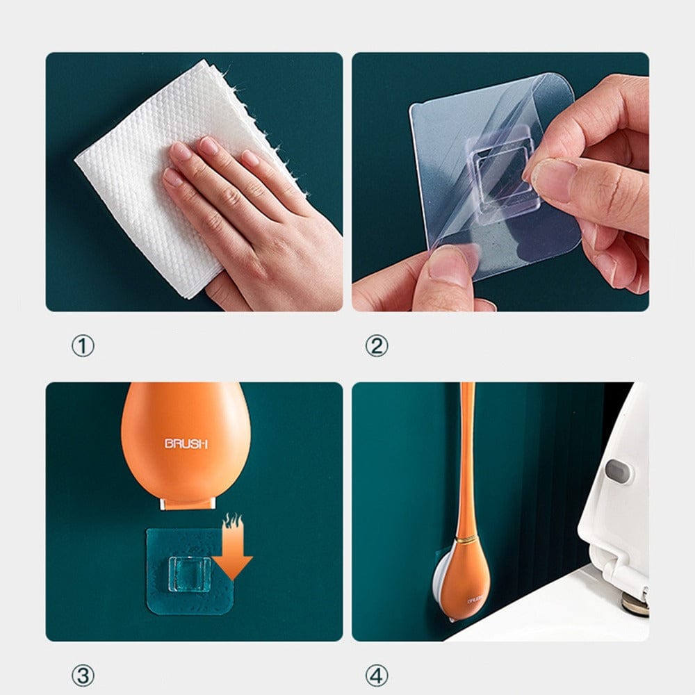 Moderne, flexible WC-Bürste im zeitlosen Design für effiziente Badreinigung & Hygiene.