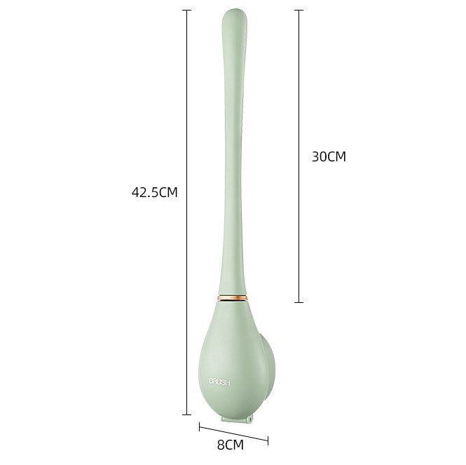 Professionelle Badreinigungsbürste mit flexibler Spitze. Inklusive eleganter Wandhalterung für mehr Hygiene.