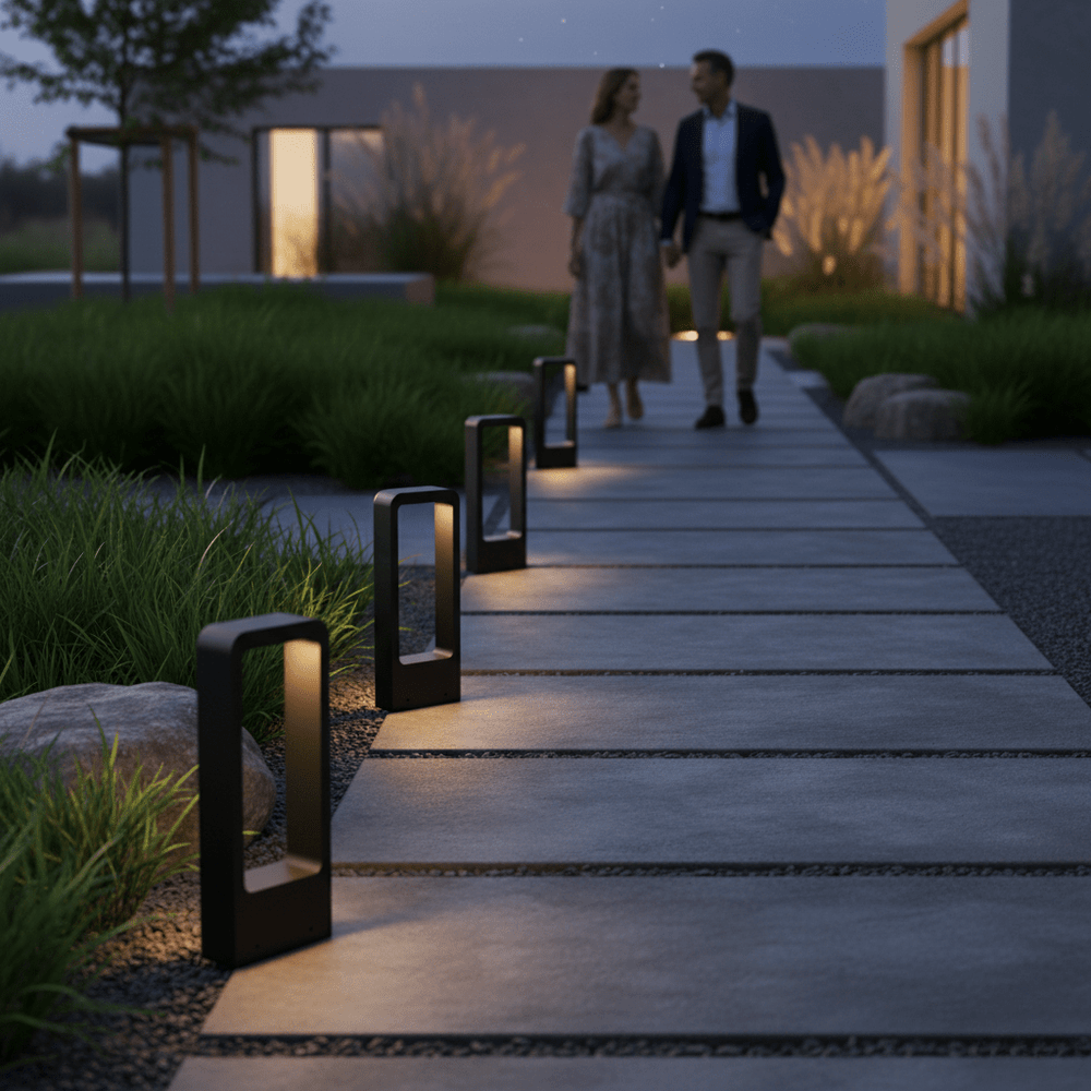 GARTENGLANZ LED-Gartenlampe: Wetterfeste Wegeleuchte. Dekoratives LED-Licht für Wege, Garten und moderne Außenbereiche.