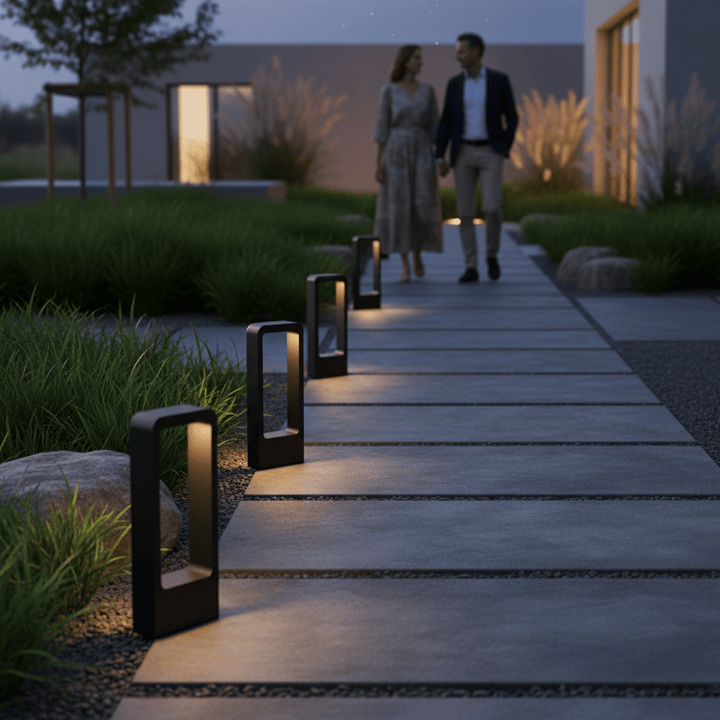 GARTENGLANZ LED-Gartenlampe: Wetterfeste Wegeleuchte. Dekoratives LED-Licht für Wege, Garten und moderne Außenbereiche.