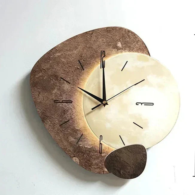 Stilvolle Wanduhr, modern und leise, perfekt für Wohnzimmer, Schlafzimmer oder Büro. Geräuschlose Quarzuhr.