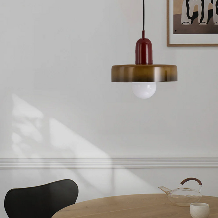 Elegante GloboLuxe Design LED Pendelleuchte aus Glas. Moderne Hängelampe für Wohn- und Schlafzimmer.
