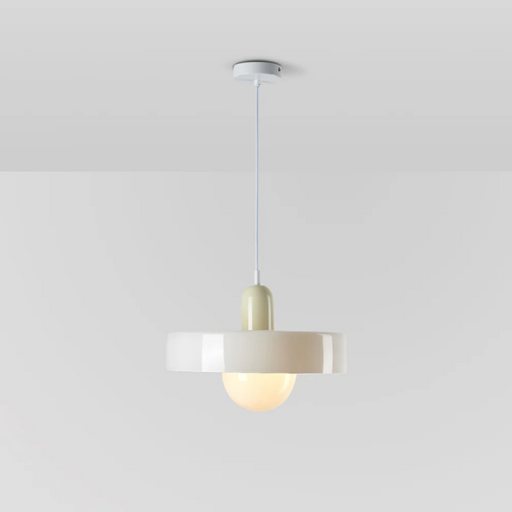 GloboLuxe Design LED Lampe. Transparente Glas Hängelampe für zeitgemäße Wohnzimmer Innenbeleuchtung.
