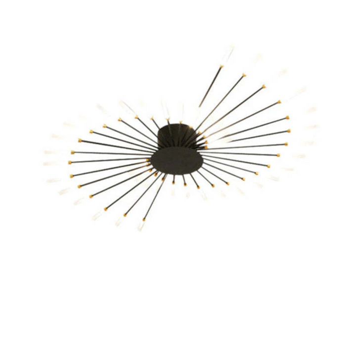 Goldene LED-Deckenleuchte, modern, dimmbar, LumenMax, elegante Lösung für Schlafzimmer.