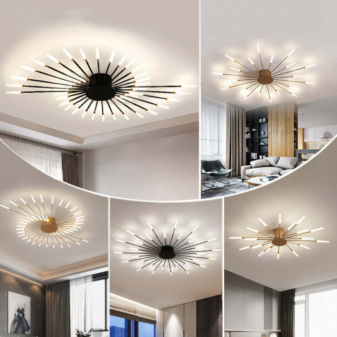 Stilvolle LED-Innenbeleuchtung: LumenMax Deckenlampe, Schwarz, dimmbar, für jeden Raum.
