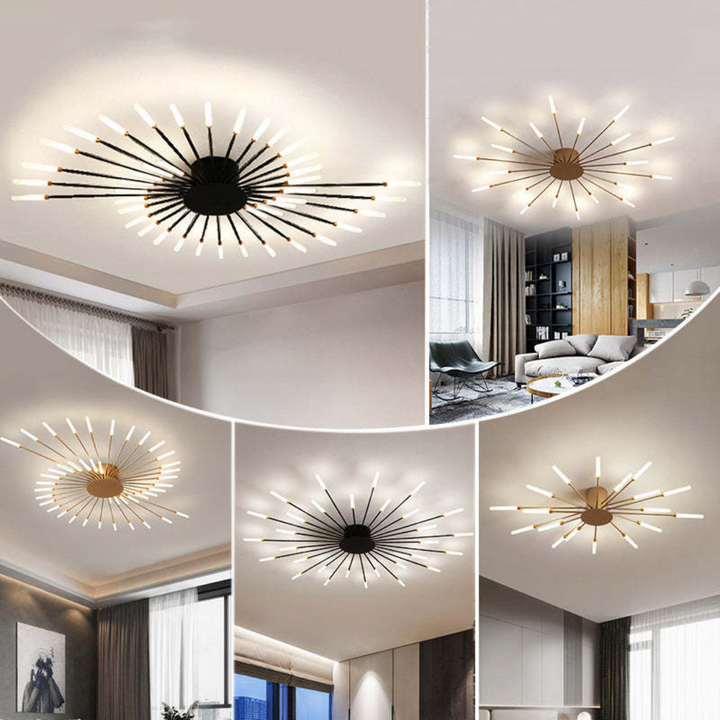 Stilvolle LED-Innenbeleuchtung: LumenMax Deckenlampe, Schwarz, dimmbar, für jeden Raum.