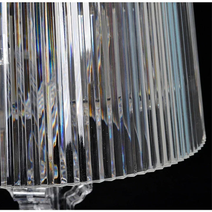 Höhenverstellbare Design Leuchte aus Acryl, moderne Tischlampe, passend für jede Inneneinrichtung.