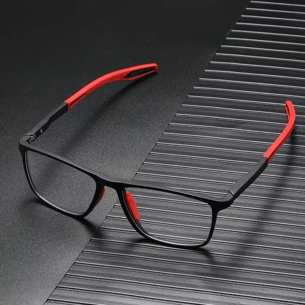 Moderne Herren Blaulichtfilter Brille, ultraleicht, für entspannte Sicht und Schutz vor Bildschirmstrahlung.