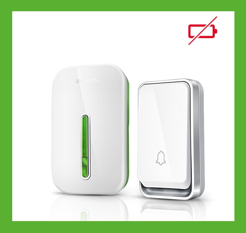 Wasserdichte & umweltfreundliche Funkklingel von Sonivo, batterielos und kabellos, ideal für den Außenbereich.