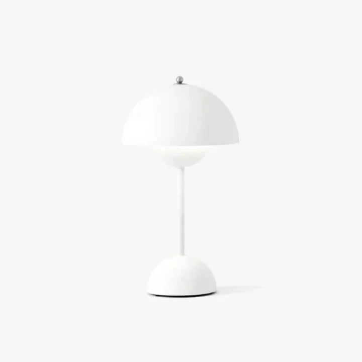 Goldene LED Designlampe, kabellos, dimmbar, wiederaufladbar, modernes Stimmungslicht.