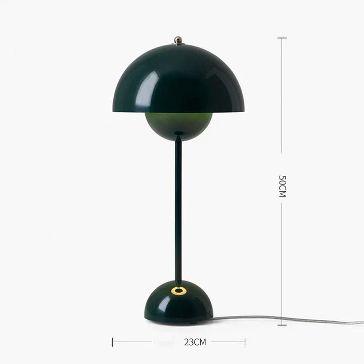 Schwarze kabellose LED Tischleuchte, dimmbar, modern, wiederaufladbar, stilvolles Design.
