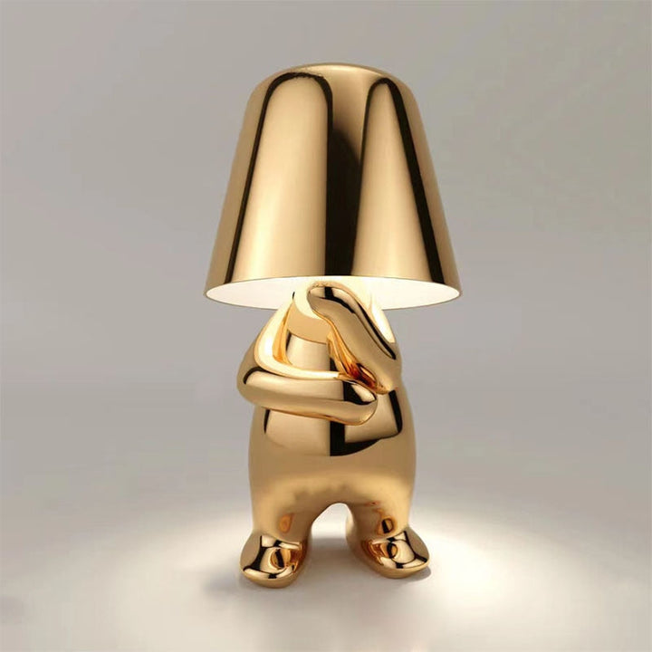 Wiederaufladbare LED Designlampe mit warmem Stimmungslicht, kabellos, ideal für Büro oder Nachtisch.