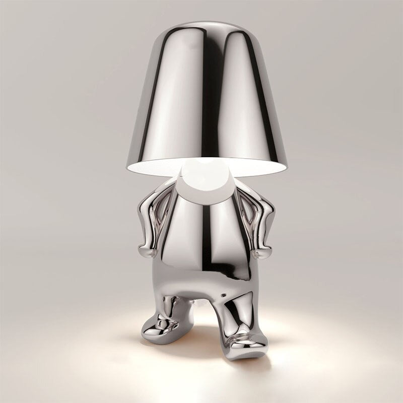 Kabellose LED Tischlampe, wiederaufladbar, erzeugt ein angenehmes stimmungsvolles Licht zuhause.
