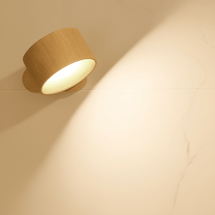 Akku-Wandleuchte mit Fernbedienung und einfacher Montage für flexibles Ambiente Licht.