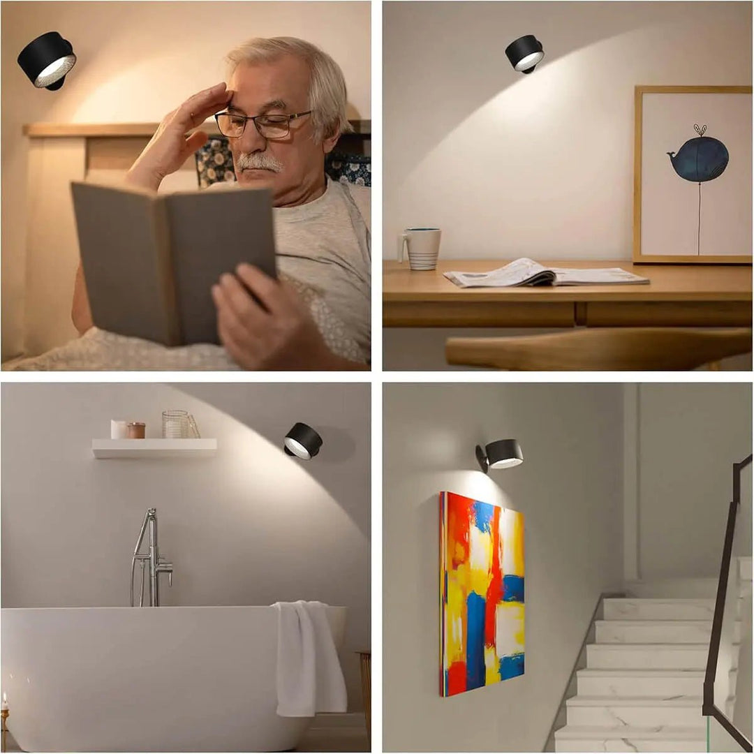 Moderne Innenbeleuchtung: Kabellose Wandleuchte mit Fernbedienung für Wohnzimmer und Flur.