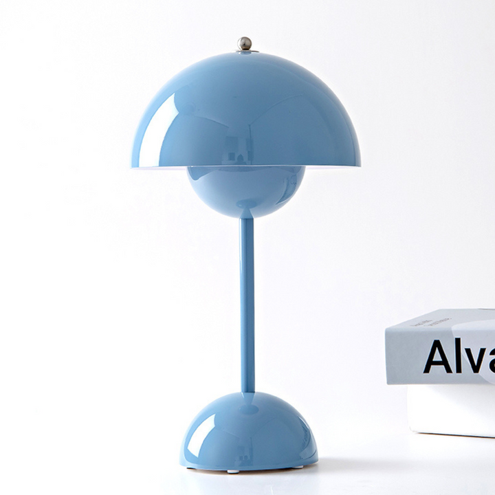 Moderne kabellose Pilzlampe mit dimmbarer LED-Beleuchtung & Touch-Steuerung für stilvolles Wohnambiente.