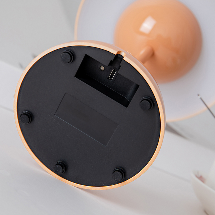 Stilvolle kabellose Pilzlampe mit Touch-Steuerung, dimmbare LED Ambientebeleuchtung für gemütliche Abende.