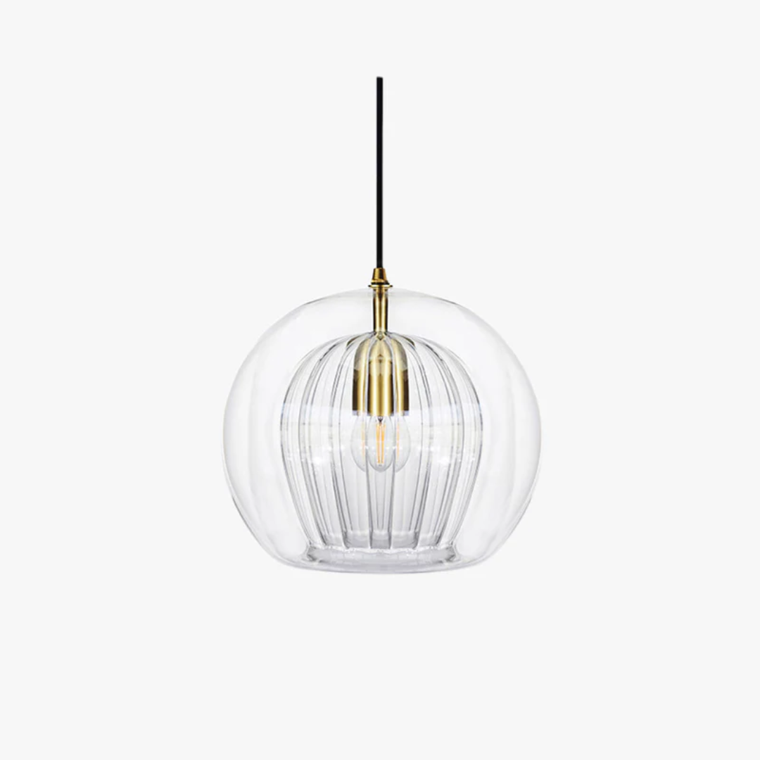 Moderne "Aurora Sphere" LED-Deckenleuchte, rund, für eine luxuriöse Wohnatmosphäre.