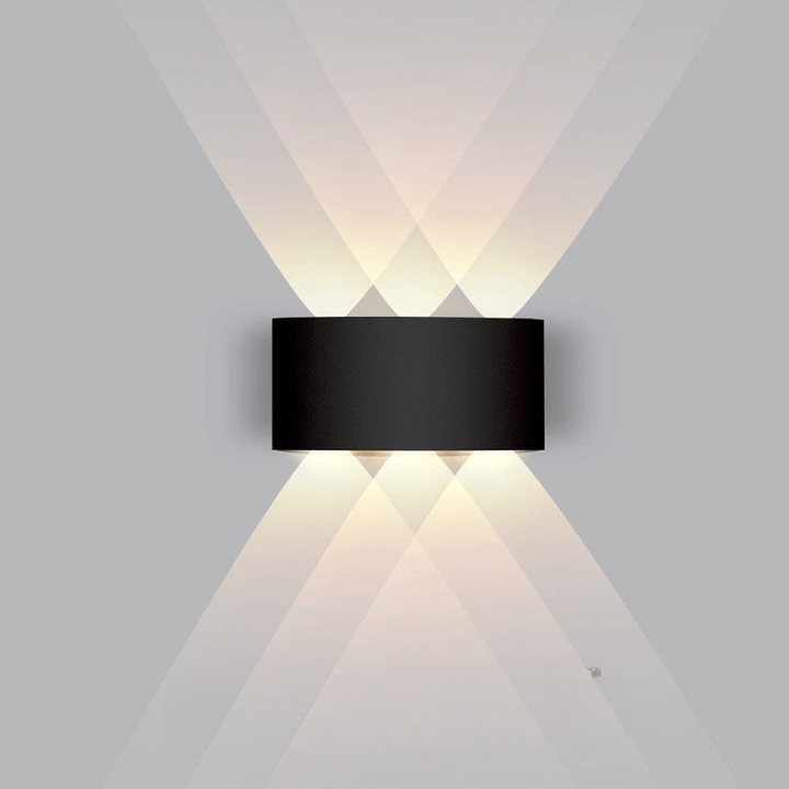 Stilvolle LED-Außenbeleuchtung, energieeffizient und wetterfest, moderne Wandlampe für Gärten.