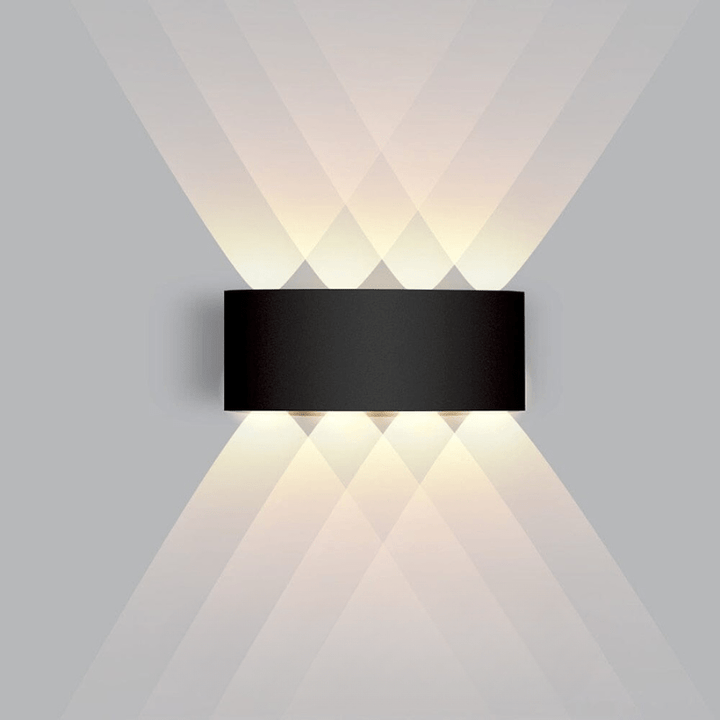 Zeitlose LED-Außenwandleuchte, modernes Design, Aluminium, wasserdicht für den gesamten Außenbereich.