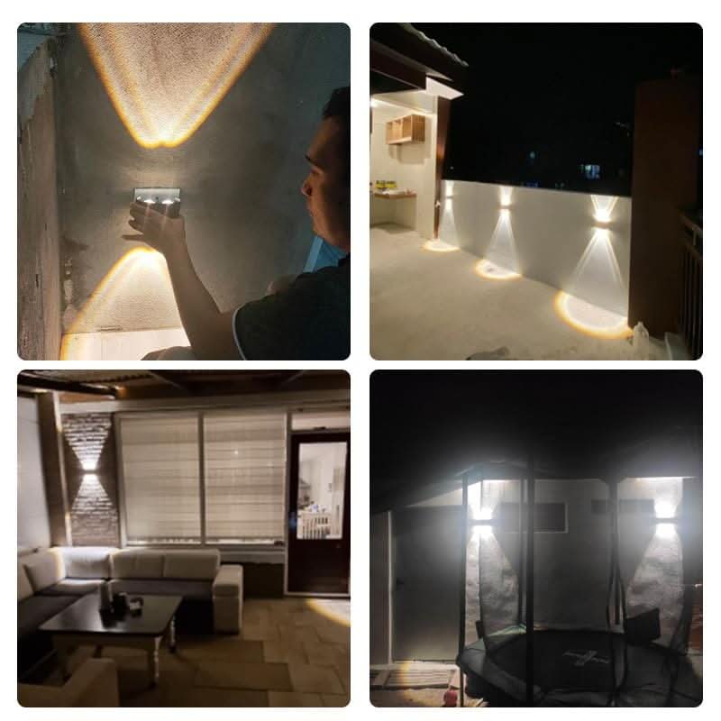 Robuste LED-Wandleuchte in modernem Design, energieeffizient und wasserdicht für jeden Außenbereich.