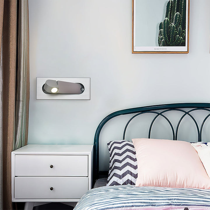 Schlafzimmer-Wandlampe: LED Bettleselicht mit variabler Farbtemperatur, modernes Design.