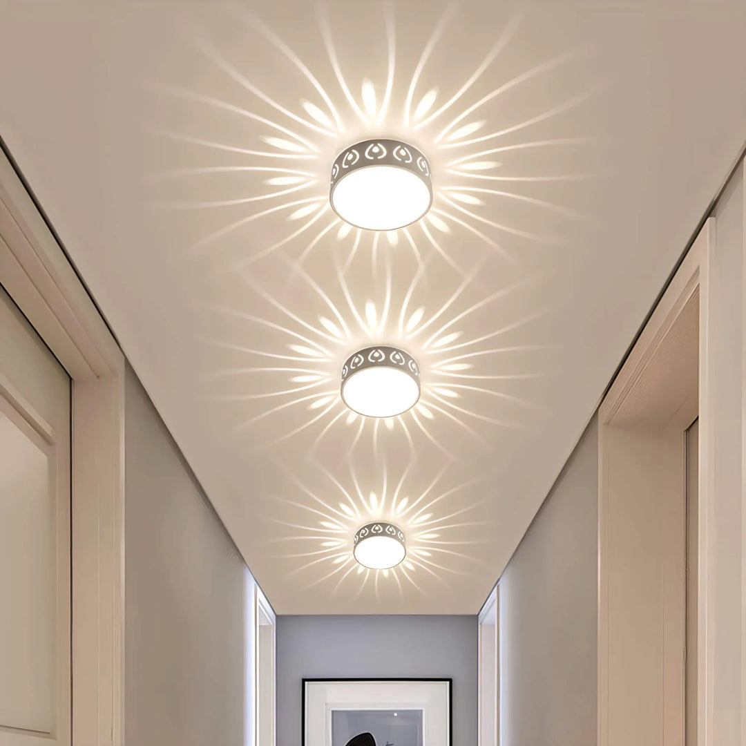 Moderne LED Deckenlampe aus Kristall & Acryl, ideal für elegante Wohnzimmer, Schlafzimmer und Flure.