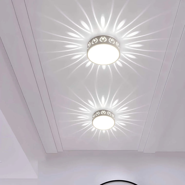 Schicke LED Deckenleuchte mit Kristall & Acryl für Schlafzimmer, Wohnzimmer oder Eingangsbereich. Warmweiß/Kaltweiß.