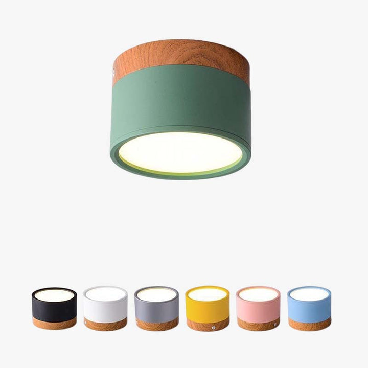 Moderne LED Deckenleuchte im Morandi-Stil; elegante Innenbeleuchtung für Wohnzimmer.