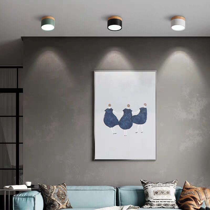 LumiModo Morandi-Stil LED-Deckenlampe; energieeffiziente Designleuchte fürs Schlafzimmer.