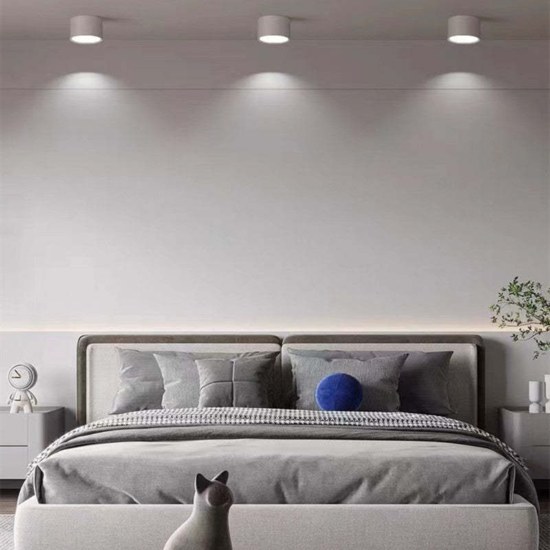 Energieeffiziente Morandi-Stil LED-Deckenleuchte; moderne Wohnzimmerbeleuchtung.