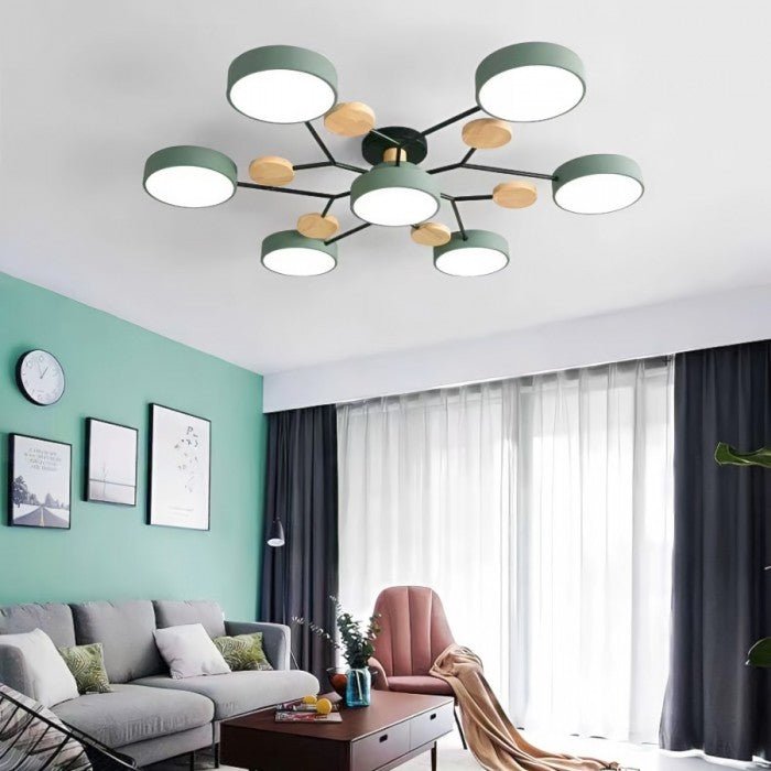 Moderne Deckenlampe, LED, nordisch, für stilvolle und helle Innenräume.