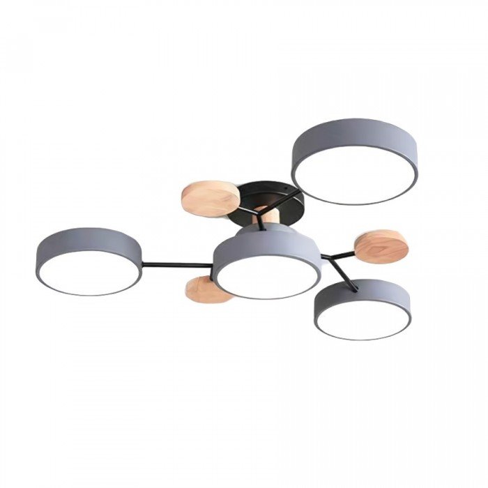 Design-LED-Deckenleuchte, nordisch, warmlicht, für eine angenehme Atmosphäre.
