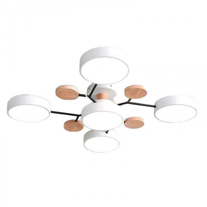 Deckenlampe mit LED, Scandi-Design, energieeffizient, für Wohn-/Esszimmer.