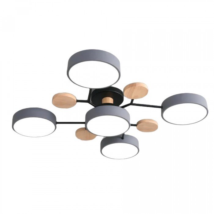 Skandinavische LED-Deckenlampe, modern, warmes Licht, Design für alle Räume.