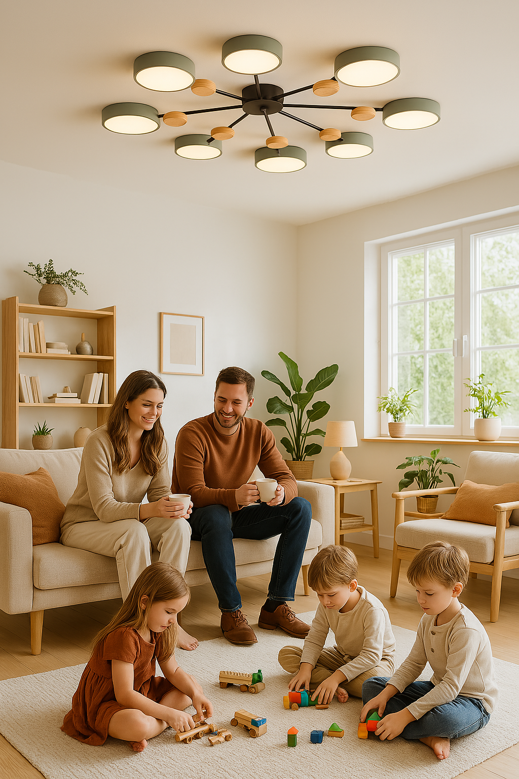 Stilvolle Esszimmerlampe, LED, skandinavisch, für gemütliche Beleuchtung.