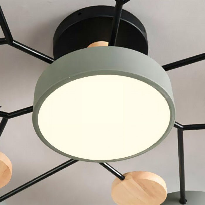 Energieeffiziente Deckenlampe, Scandi-Stil, LED, für stilvolles Wohnen.