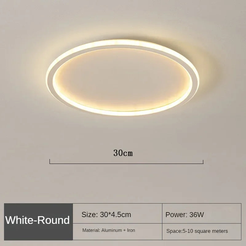 Praktische dimmbare LED Deckenleuchte, modern & skandinavisch, für effizientes Licht.