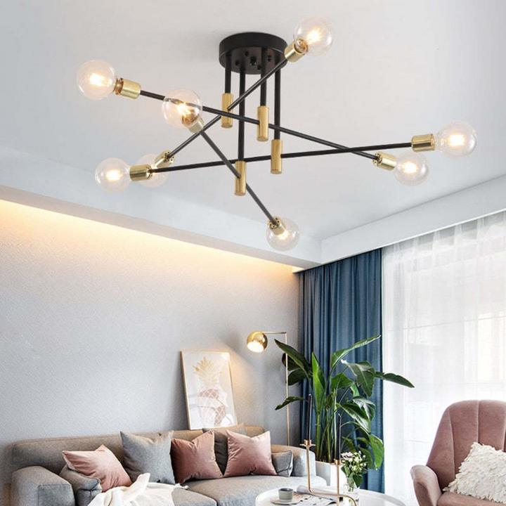 Design-LED-Deckenleuchte Lumière Royale, luxuriöse Innenbeleuchtung mit moderner Optik.