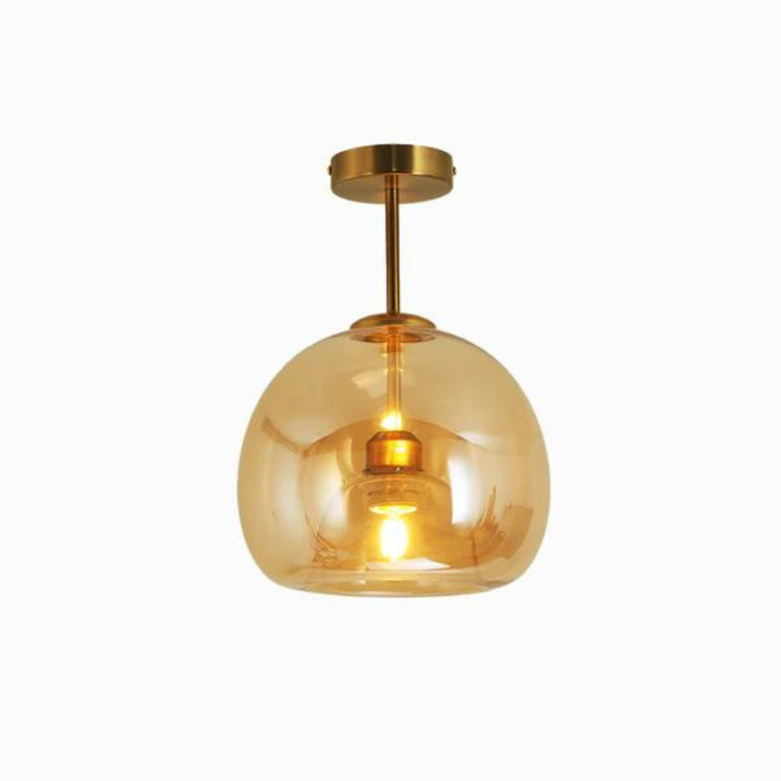 Moderne LED-Deckenleuchte Maxwell in Gold & Schwarz, stilvolle Hängelampe für Wohnzimmer mit Warmweiß-Beleuchtung.