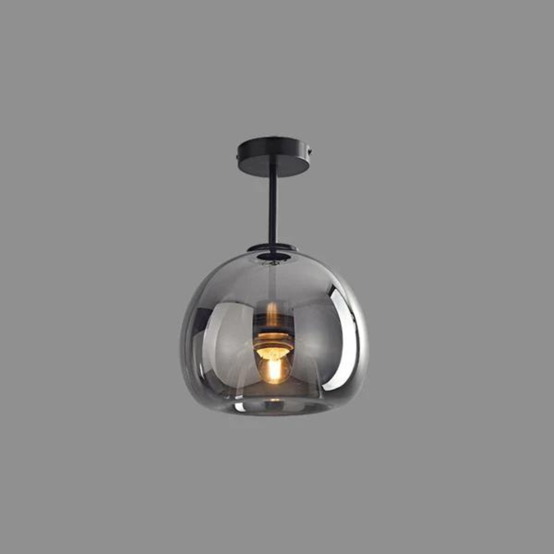 Maxwell LED-Deckenleuchte, moderne Hängelampe mit schwarzem Metall & goldenem Akzent, warmweißes Licht, stilvoll.