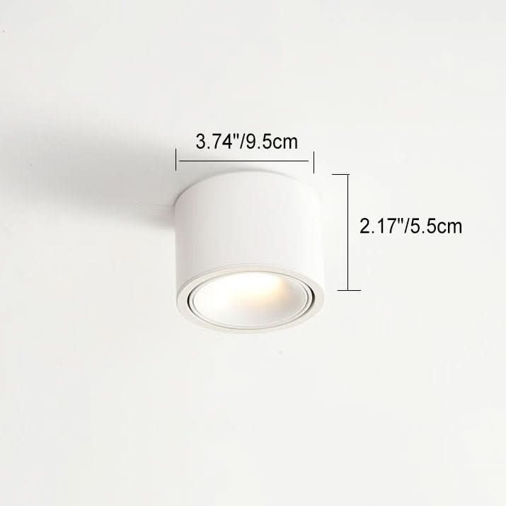 Aluminium LED Deckenleuchte, schwarz, verstellbar, für zielgerichtete Innenbeleuchtung im Wohnzimmer.