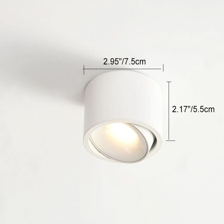 Vielseitige LED Deckenlampe, minimalistisch, mit Spotlicht, perfekt für moderne Innenbeleuchtung.