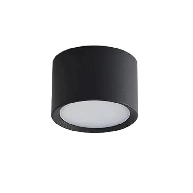 Vielseitige LED Deckenmontage Lampe, schwarz-weiß, moderne Innenbeleuchtung.